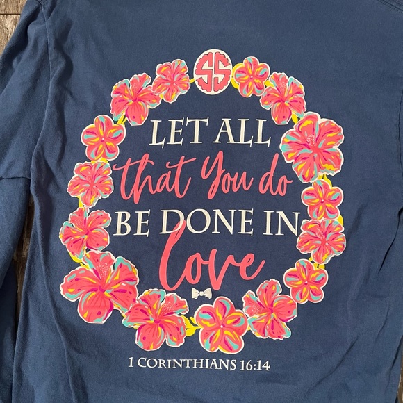 SIMPLY SOUTHERN LONG SLEEVE TOP SMALL - Picture 2 of 3